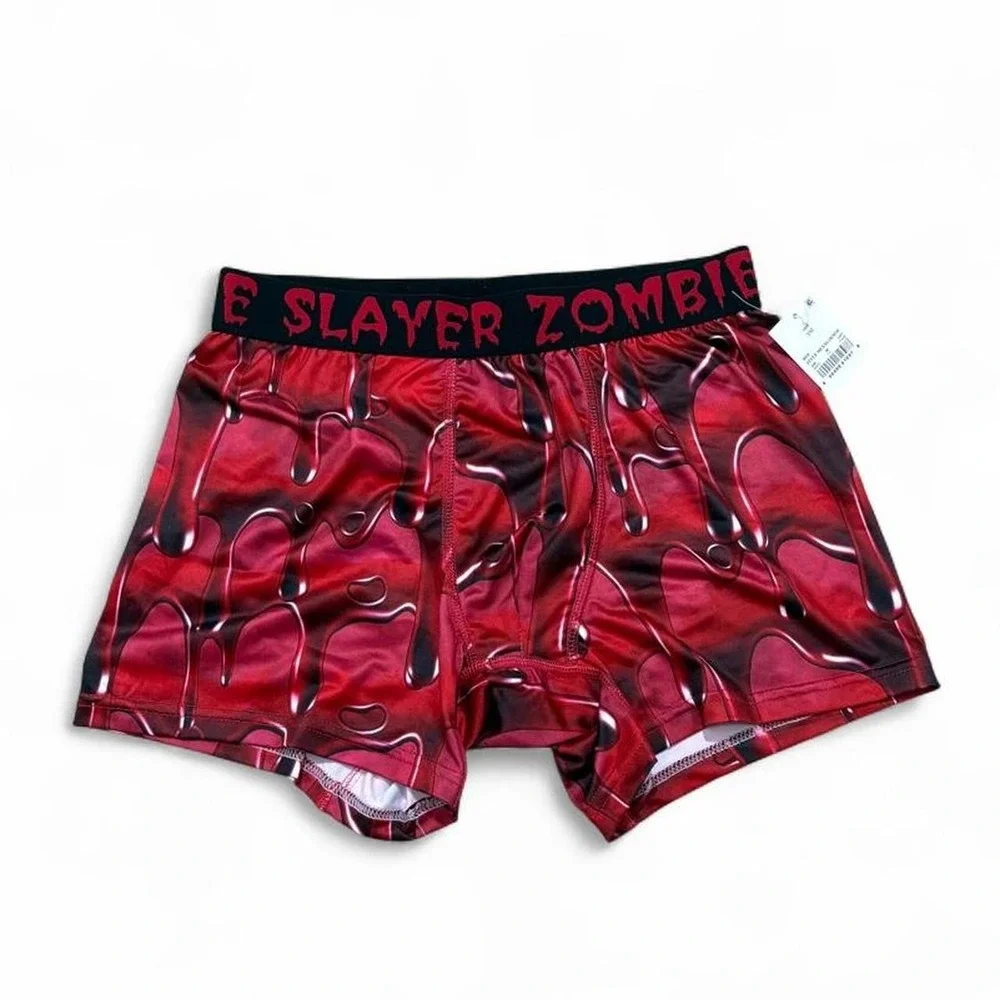 NWT Zombie Slayer Boxer Briefs Blood Drip Cyber Mall Goth Boys S Mad Engine